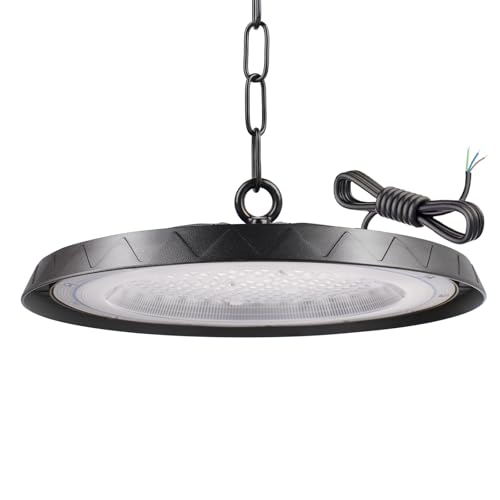 Tayire 200W Naves Industriales LED, 20000LM UFO Lámpara Alta Bahía IP65 Campana Industrial UFO Foco LED Taller Lámpara para Fábricas, Aeropuerto, Patio, Restaurante