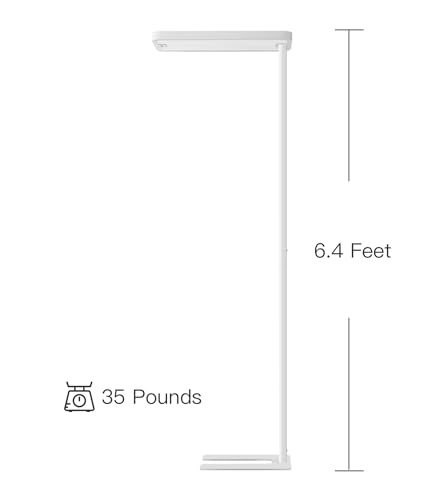 PalFish Pure Light Floor Lamp, Motion Sensor, 9500LM, 4000K, Dimmable — view 3