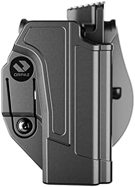 Orpaz G19 Holster Left Handed Compatible with Glock 19 Holster Left Handed Modular OWB Holster (Level II Retention, Paddle Holster)