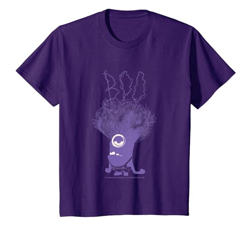 Minions Haloween Merch Designs Boo Fun Art T-Shirt, Youth, Purple, Large