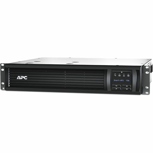 Preisvergleich Produktbild APC Smart-UPS SMT - Unterbrechungsfreie Stromversorgung 750VA Rackmodell 2U - SMT750RMI2U - Line Interactive, AVR, LCD Display, 4 Ausgänge IEC-C13, Shutdown Software