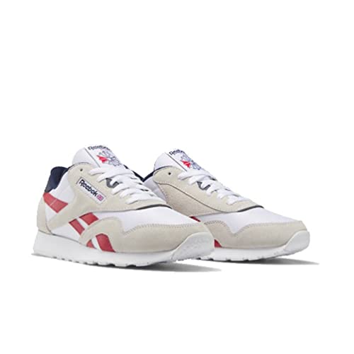 Reebok Herren Klassisches Nylon Sneaker,Ftwwht Flasrd Vecnav,34.5 EU – Ansicht 2