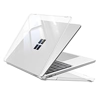 Fintie Hülle Kompatibel mit 2025 Microsoft Surface Laptop 13 Zoll (Modell: 2095), Ultradünne Hartschale Schutzhülle Snap Case (Transparent)
