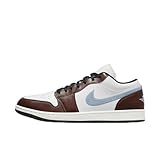 Nike Air Jordan 1 Low SE - Tenis para Hombre, Blanco Negro Azul Azul Gris, 44 EU