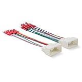 RED WOLF Car Radio Wiring Harness w/Wire Butt for 2013-2017 Hyundai Elantra Santa Fe, 2014-2018 Kia Forte Sorento Aftermarket Stereo MP3 CD Player Receiver Connector Plug Installation