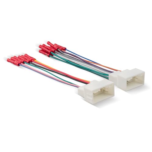 RED WOLF Car Radio Wiring Harness w/Wire Butt for 2013-2017