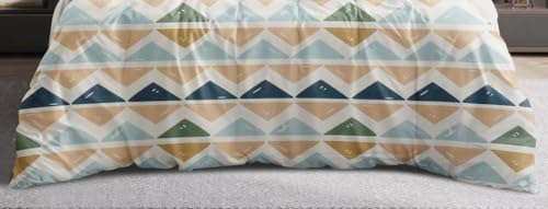 Image of The Royal King Collection 350 TC King Size Bedsheet with 2 King Size Pillow Covers| Beautiful Designer Flat Sheet | Luxury Soft Sheet (3pcs Set) |108x108 inches. (Multicolor-6620)