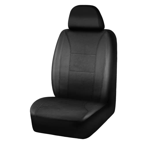 Road Comforts Car Seat Covers Low Back Synthetic Leather Zebra Pattern Auto Car Seat Cover, Airbag Compatible, Universal Fits for Most Cars, Truck, SUV, Vans