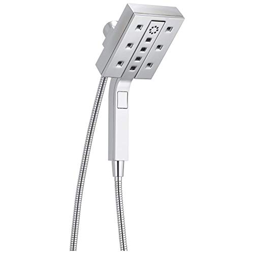 New Deal DELTA FAUCET 58473-25 H2Okinetic In2ition 4-Setting Two-in-One Shower Combo, 2.5 GPM Water Flow, Chrome