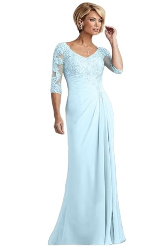 Mother of The Bride Dresses for Women Chiffon Half Sleeve Cocktail Party Petite Mother of The Groom Dress Formal