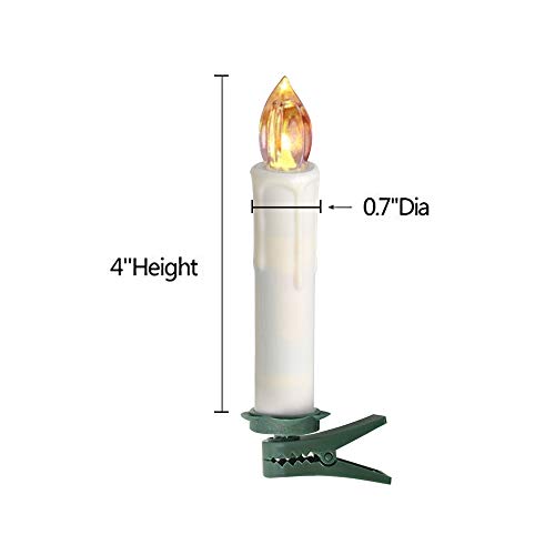 Leehon WARM WHITE TAPER CANDLES-REMOTE-10 Houdlee Led Flameless Taper Candles thumb #3