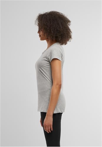 Build Your Brand Camiseta básica para Mujer, Gris, S