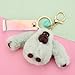 Mhtop Bambola Scimmia Pelliccia Pompon Portachiavi Soffici Portachiavi Scimmia Gorilla Peluche Bambola Giocattolo per Ragazza Scimmia Borsa Pendente Regalo di San Valentino io