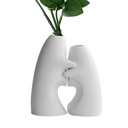 Jarrones para centros de Mesa – Jarrón Decorativo de cerámica para Flores, Soportes para Ramos para arreglos Florales, Mesa de Comedor, Escritorio, Cocina, Boda, cumpleaños