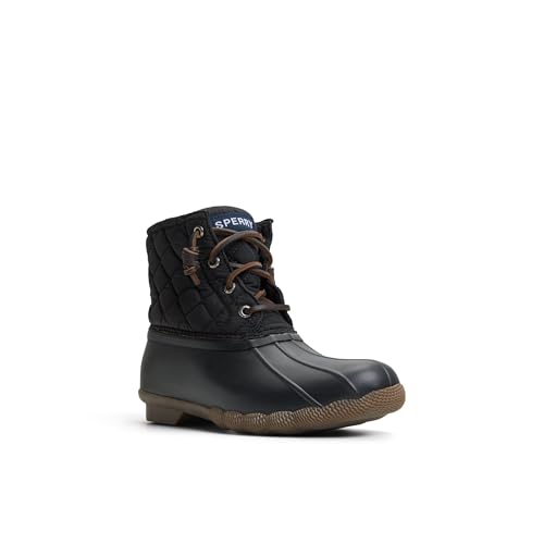 Sperry Women's Saltwater Boots, Black, 8.5 W