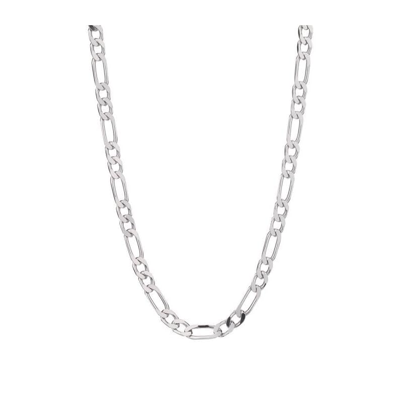 Collier/Chaîne Homme Argent 925 - Maille Figaro Alternée 1+2-50cm