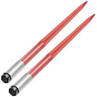 Mophorn 43" Bale Spear with 3000 lbs Capacity, Quick Attach Square Hay Bale Spike