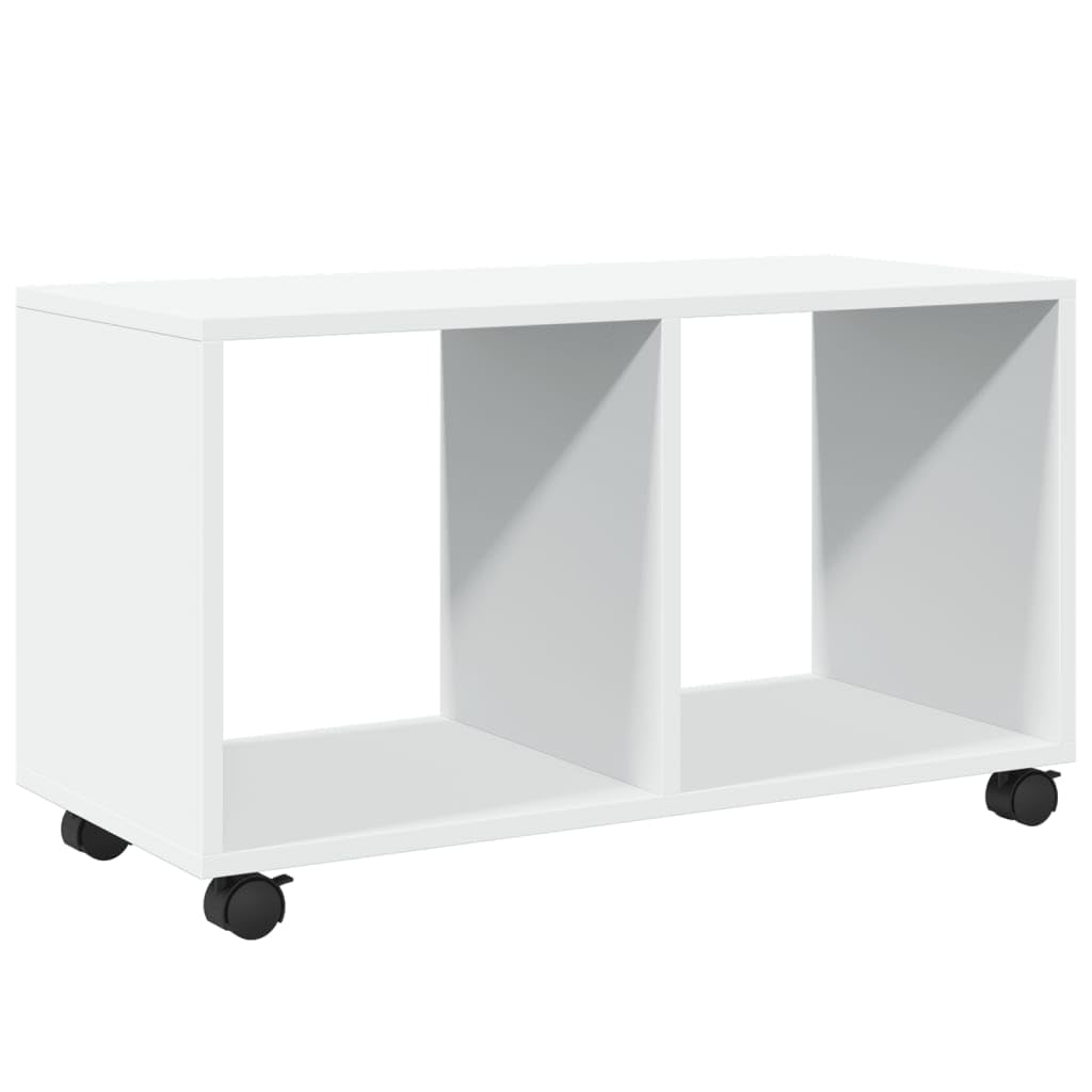 Armoire à roulettes en bois Ingenieria blanc 72 x 33 x 42,5 cm