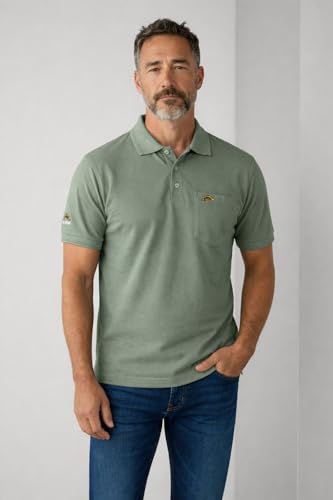 Image of Men Regular fit Polo Neck Front Pocket ||Pocket Embroidery Casual Wear T-Shirt||Half Sleeve Side on Sleeve Embroidery|| Button Closer t Shirt for Men