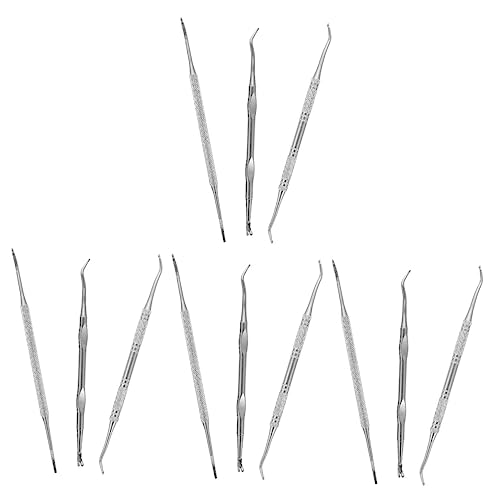 minkissy 4sets Innovative Design Nail Pusher for Easy Nail Cleaning or Travel 3pcs*4