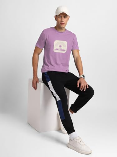Image of Nobero Men's Regular Graphic Printed T-Shirt for Men | Soft Cotton | Classic Fit | Printed Casual Tshirt for Men