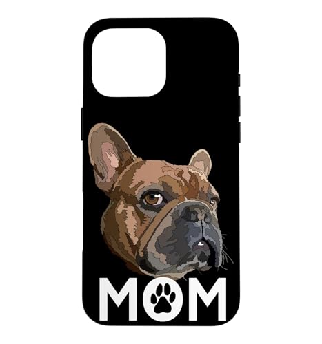 Frenchie Mom �t�����`�u���h�b�O �}�} �t�����` �q�� ���D�� �X�}�z�P�[�X iPhone 16 Pro Max �p
