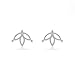 Boma Jewelry Sterling Silver Lotus Flower Stud Earrings