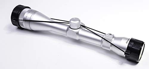 Hammers Stainless Silver Chrome 10/22 Rifle Scope 3-9X40 Ao Parallax Adjustable Objective With See-Thru 22 Dovetail Rings #TOP4