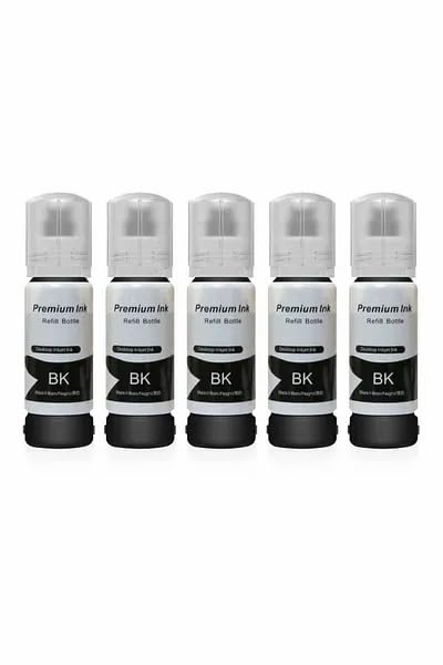 Epson 103 4 Siyah Muadil Mürekkep 70 ML L3110/L3111/L3150/L3151/L4150/L6190/L6160/L4160; 5 Adet