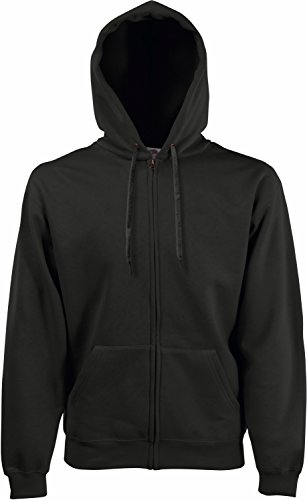 Preisvergleich Produktbild Fruit of the Loom Hooded Sweat-Jacket, Charcoal, S