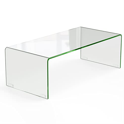 Table Basse Verre Trempé 12mm 108x50cm GOPLUS