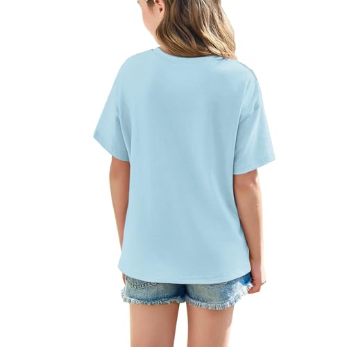 Boys Girls Oversized Tshirts Youth Kids Crew Neck Short Sleeve Shirts Loose Fit Basic Tees Casual Summer Tops2