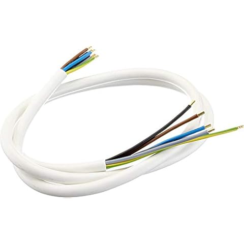 Bachmann 119.280 - Cable de conexión de fuegos de cocina (1,5 m), color blanco Cover