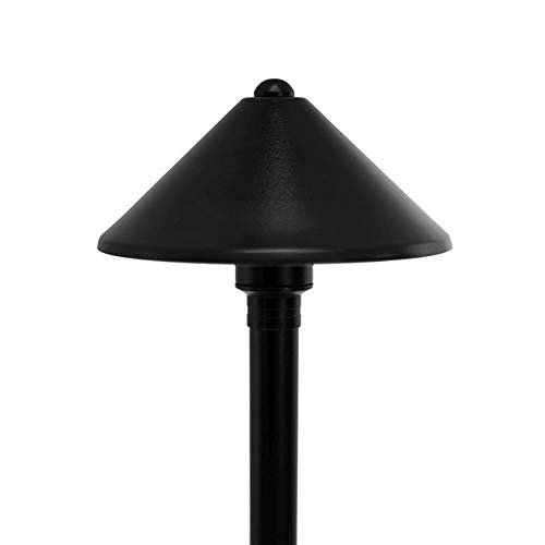Black Friday Clearance VOLT Conehead 12V Black Brass Path Light (7 Shade, 25 Tall)
