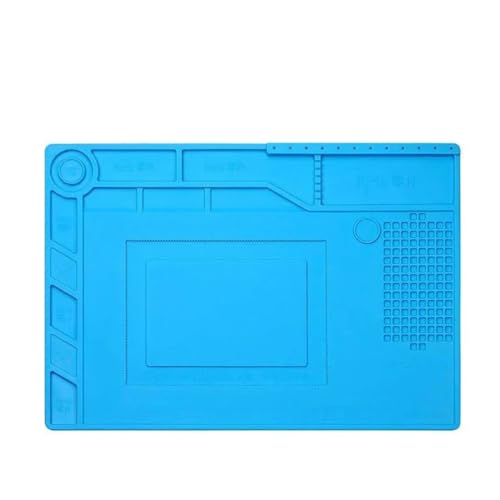 ラボ用顕微鏡アクセサリー 修理パッド耐熱はんだ付けステーションシリコンはんだ付けマット作業パッドデスクプラットフォームBGAはんだ付けステーション用(39X27CM)