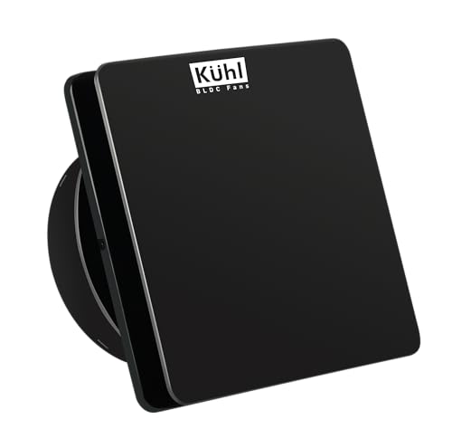 Image of KUHL Ventis 6 inch BLDC Ventilation /Exhaust Fan | 4W | 150mm Sweep | 2000 RPM | 245 CMH Air Delivery | High Air Flow & Low Noise | Ideal for Kitchen, Bathroom & Office | 5 Year Warranty | Black