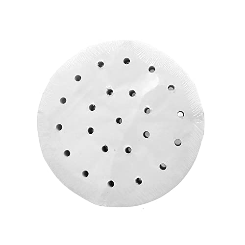 Pack of 100 Dim Sum Paper,Steamer Inserts Hot Air Fryer, Steamer Airfryer Liner, Non-Stick Coating, Round Baking Paper
