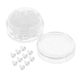 AKOOSY 100 Piezas Unidades Tapones de Silicona Transparentes para Pendientes Tapones Seguros y Cómodos para Mujeres Compatibles con Pendientes de Clavija Aro y Gancho Accesorios de