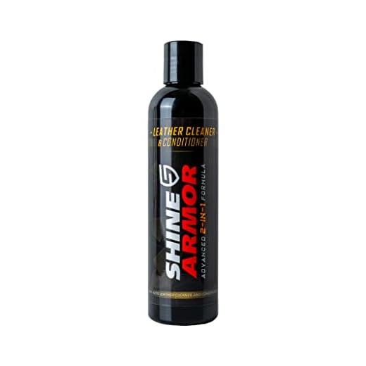 SHINE ARMOR Leather Cleaner & Conditioner Protector- for Couches, Car Interior, Apparel, Furniture, Auto Interiors, Shoes, Bags, Purses, Sofas, Car Seats, Steering Wheel