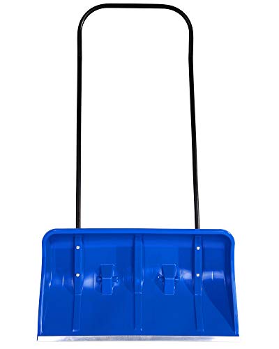 Preisvergleich Produktbild onlinediscount24.eu Ondis24 Stabiler XXL Schneeschieber mit Rollen und aufgepresster Alukante, ca. 80 cm breite Schiebefläche für schnelle Schneeberäumung