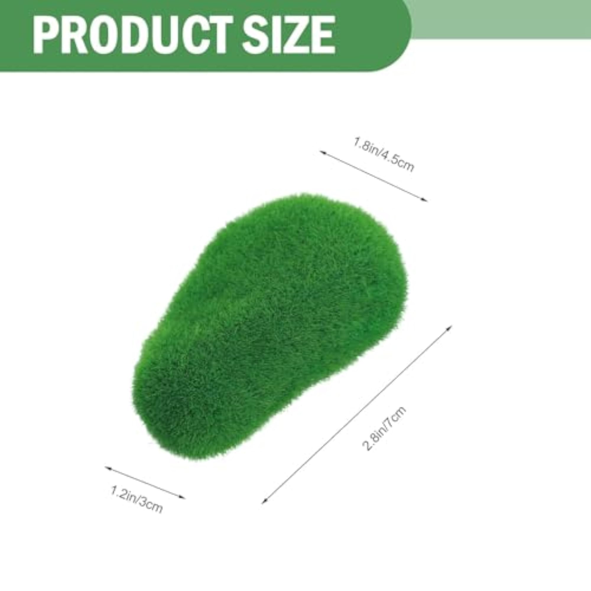 12pcs Artificial Moss Rocks for Decorative Use