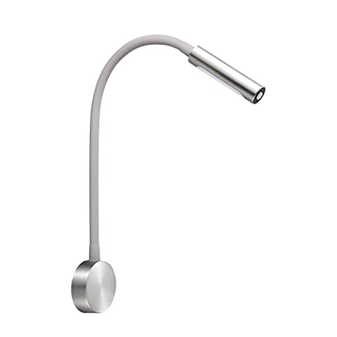 acegoo Lampa do czytania 12V, lampka nocna LED do czytania elastyczna gęsia szyja 4000K oświetlenie wewnętrzne łóżka z przyciskiem ściemniaczem i ładowarka USB do łodzi kampera ciężarówki kampera