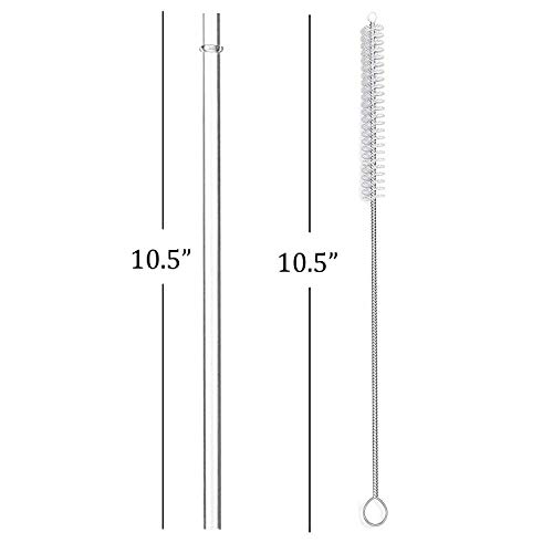 ALINK 10 Tritan Clear Pitillos Reutilizables + 12 Negros miniatura 3