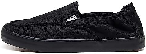Cull4U Women's Vibrant Slip On Crossover Shoes (9 M US,Black/Black) | Image 1