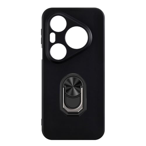 UOGNADGD �t���L�V�u���P�[�X + �����O�z���_�[ Huawei Pura 90 Pro Max 4G �Ƃ̌݊������� �ϏՌ��J�o�[���}�O�l�b�g�����J�X�^�C���X�^���h (�u���b�N+�u���b�N�����O)