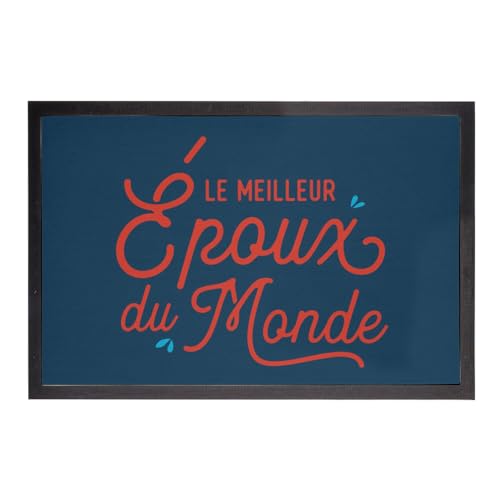 Paillasson bleu cadeau de mariage idéal pour le meilleur époux