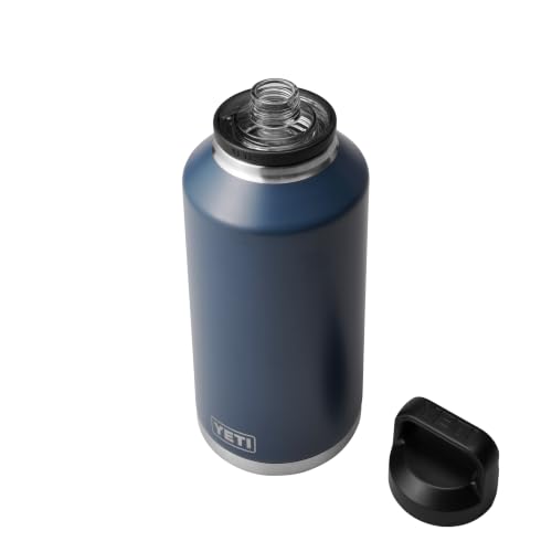 Image of YETI Rambler 64 oz Bottle, Vacuum Insulated, Leakproof, Stainless Steel with Chug Cap, Navy