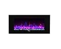 Caesar Fireplace Linear Wall Mount Recess Freestanding Flame Electric Fireplace, 50", Multicolor