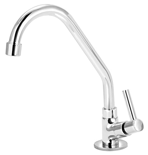 Torneira De Cozinha Mesa Metal Bica Movel Luxo 1/4v