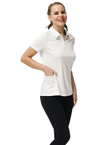 Womens Short Sleeve Running Shirts Lightweight Sport Activewear Workout Tops(Xl,Ivory) #TOP3